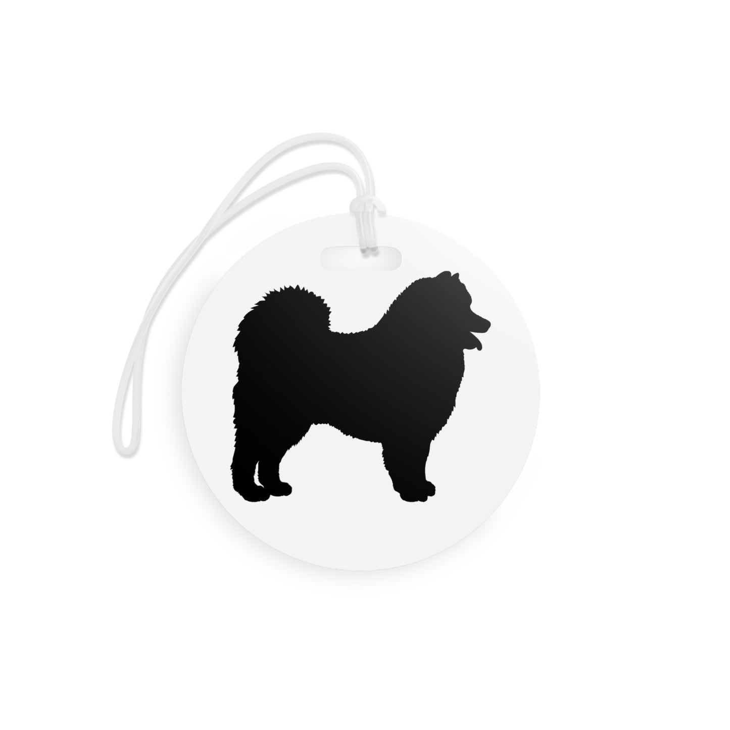 Samoyed Silhouette Luggage Tag