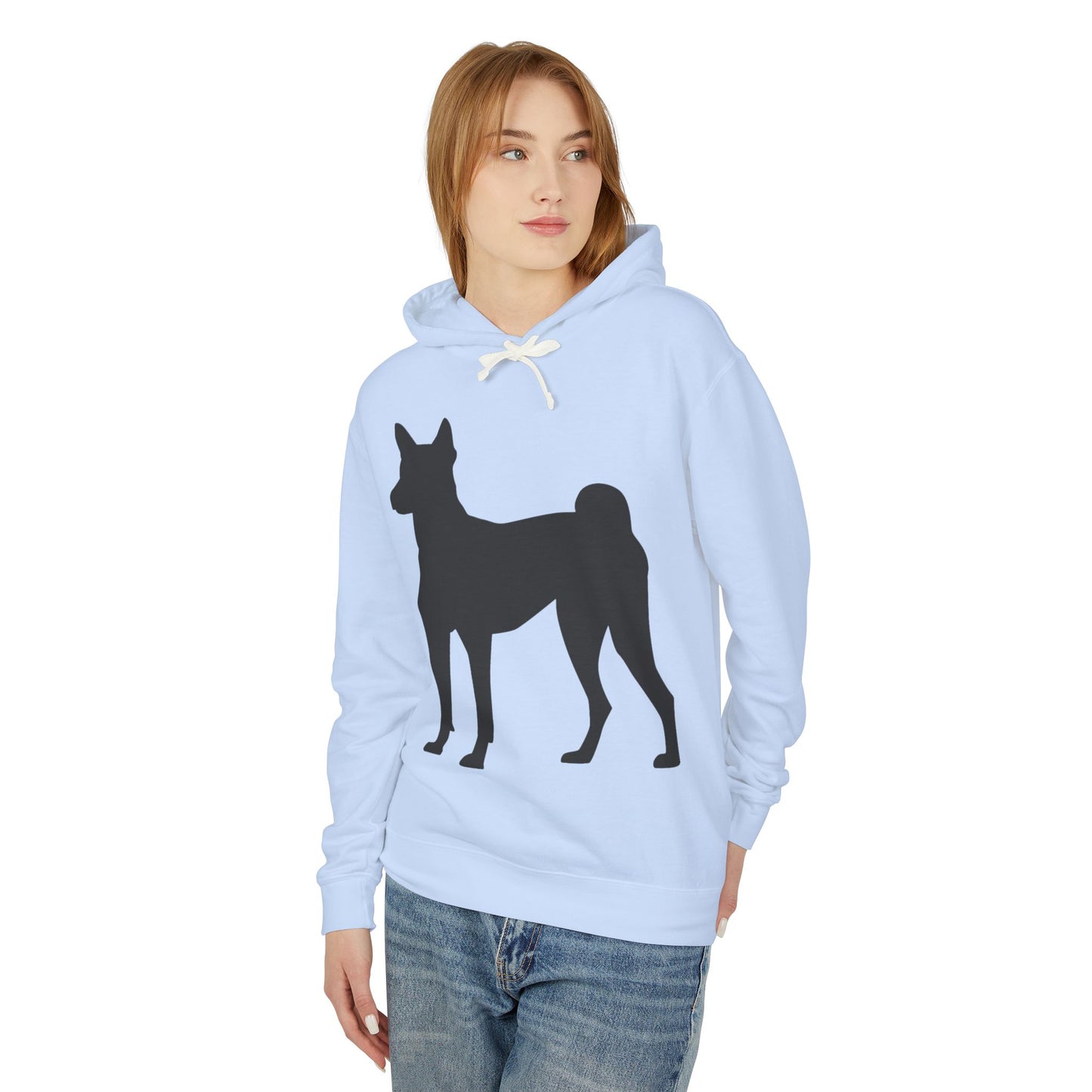 Basenji Silhouette Unisex Lightweight Hoodie