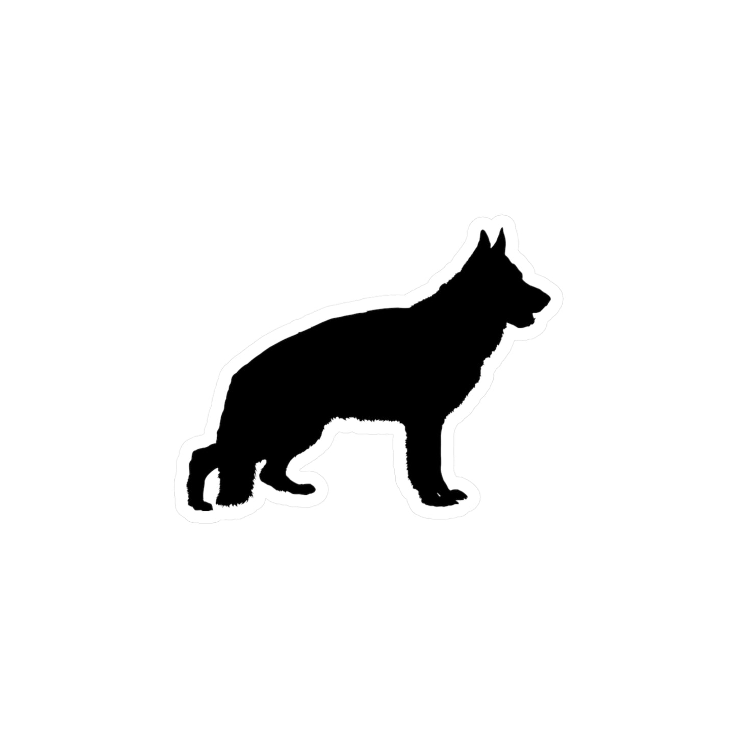 German Shepherd Silhouette Vinyl Decal