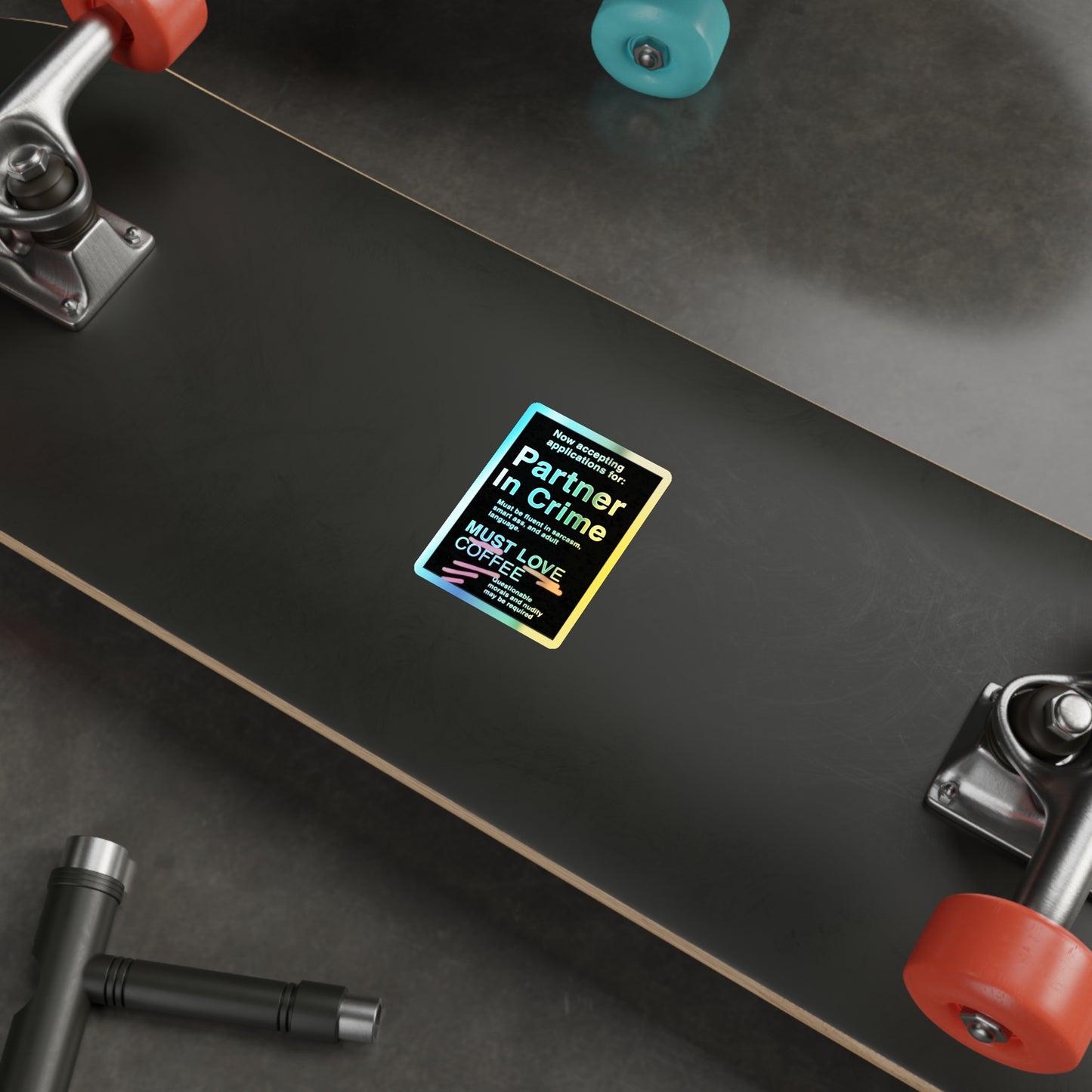 Partner In Crime Holographic Sticker