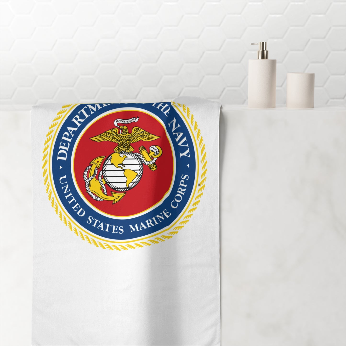US Marine Corps Mink-Cotton Beach Towel