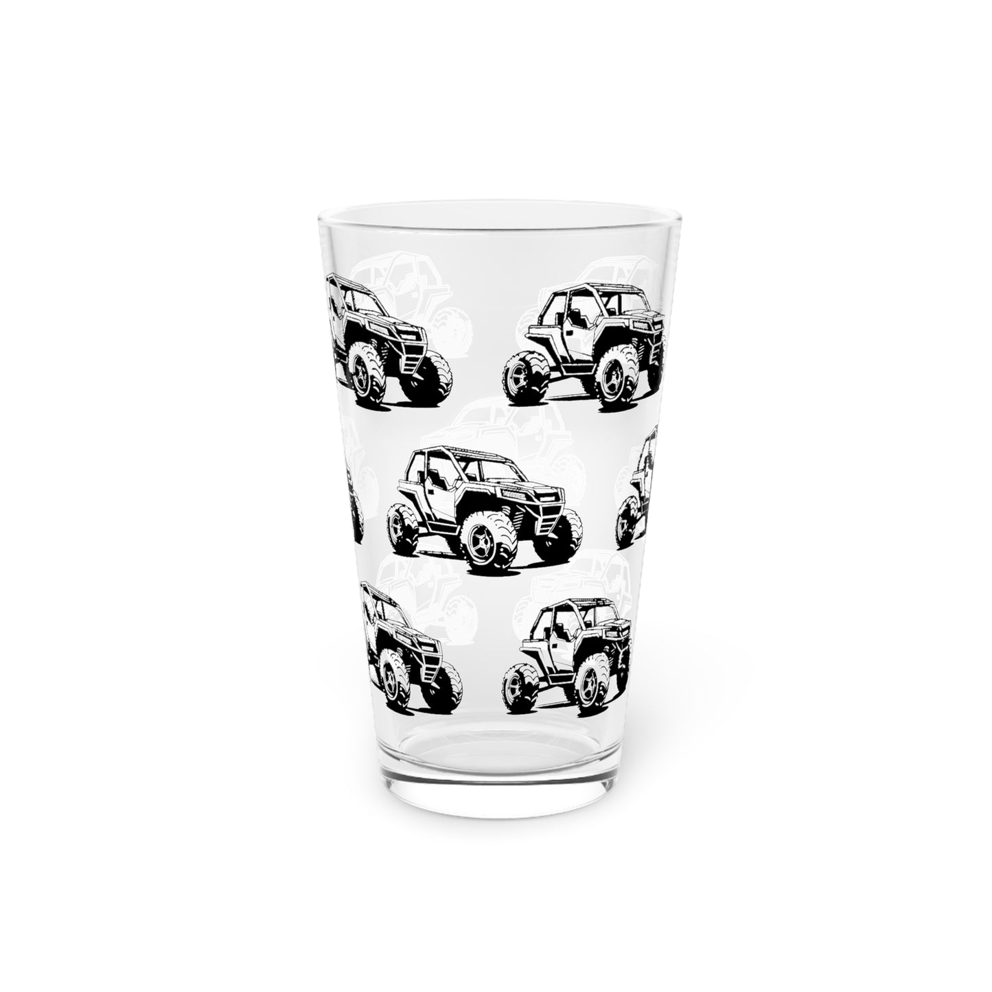 Off The Beaten Path Side By Side Drinking Glass