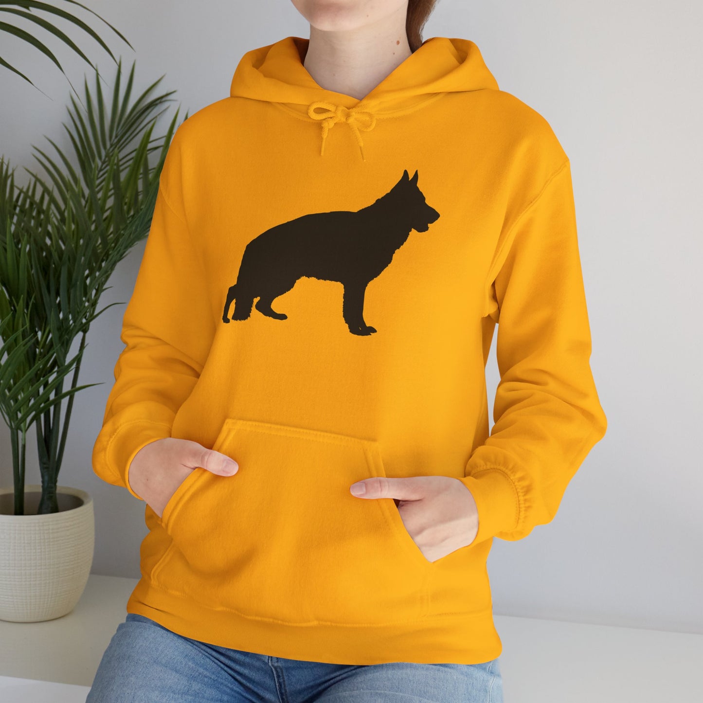 German Shepherd Silhouette Unisex Hoodie