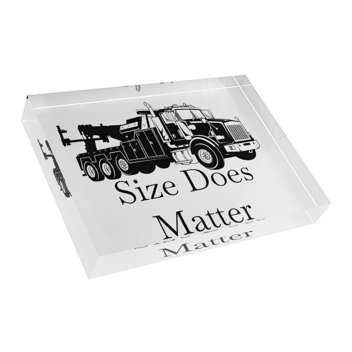Size Does Matter Acrylic Photo Block