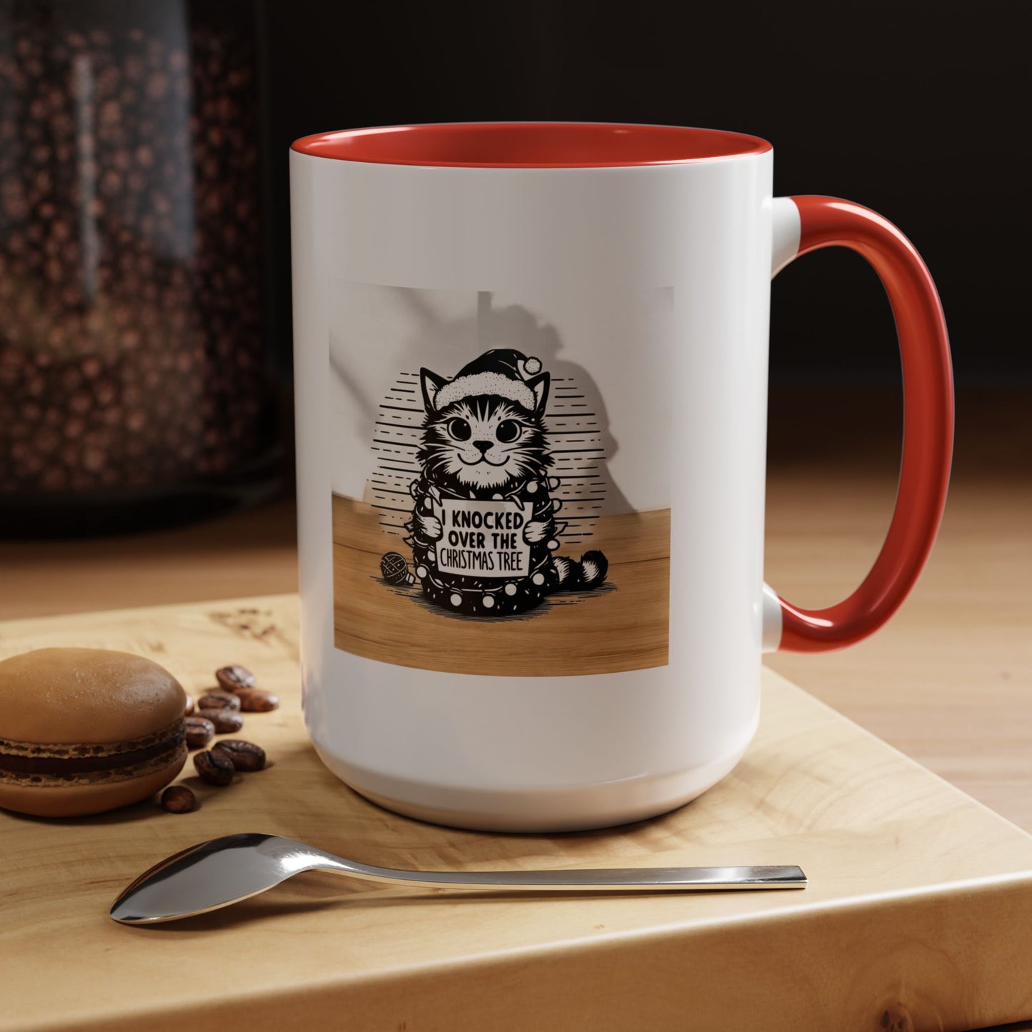 Naughty Cat 2-Tone Coffee Mug
