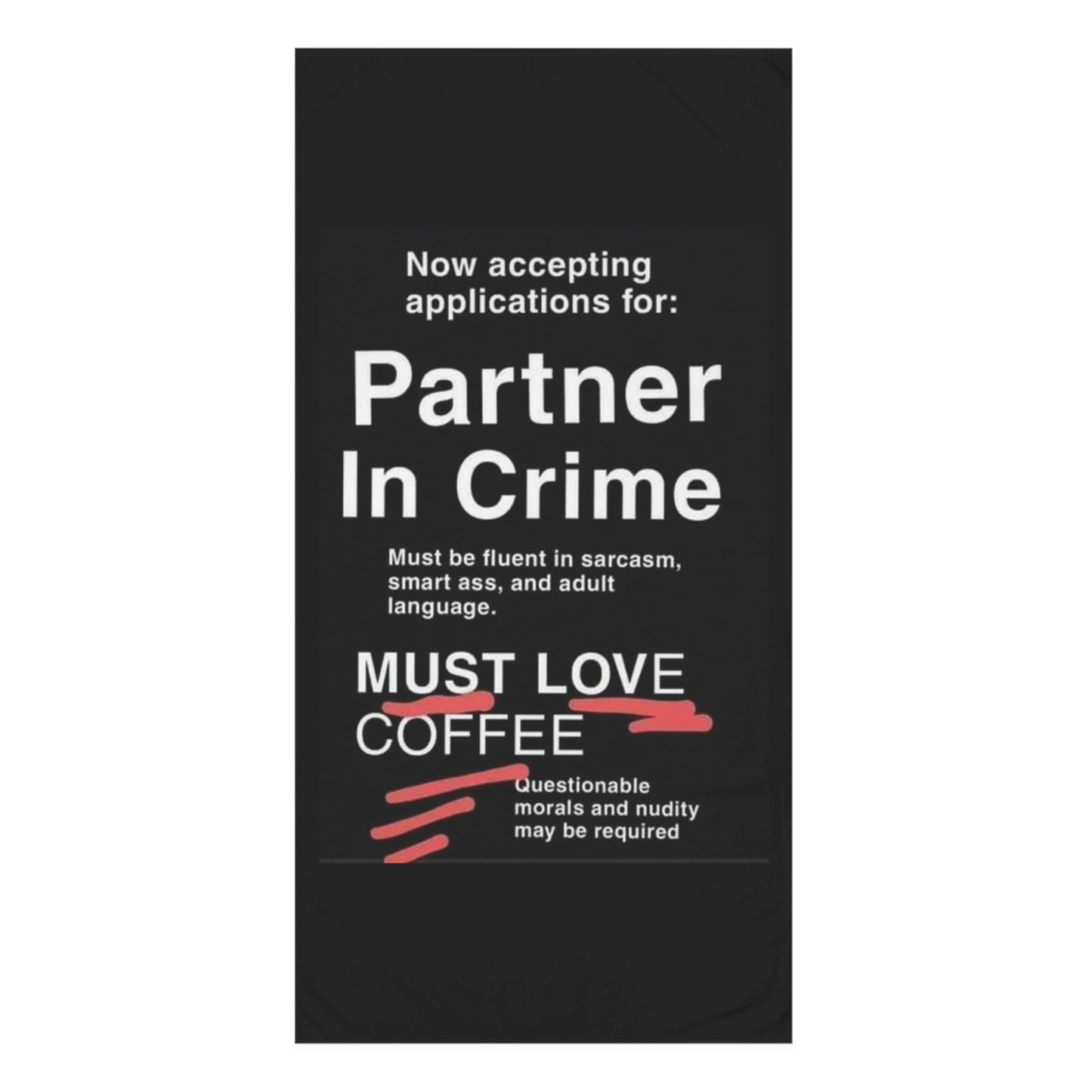 Partner In Crime Mink-Cotton Beach Towel