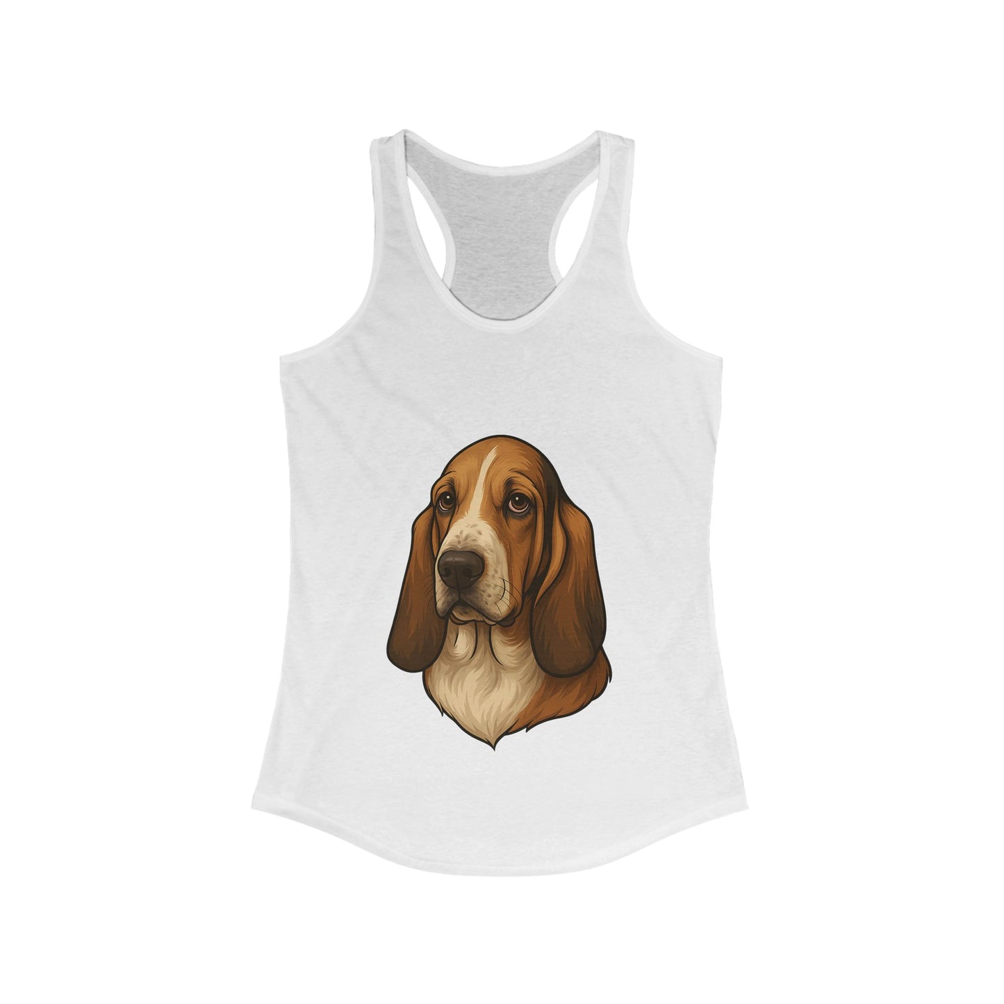 Basset Hound Head Women's Racerback Tank