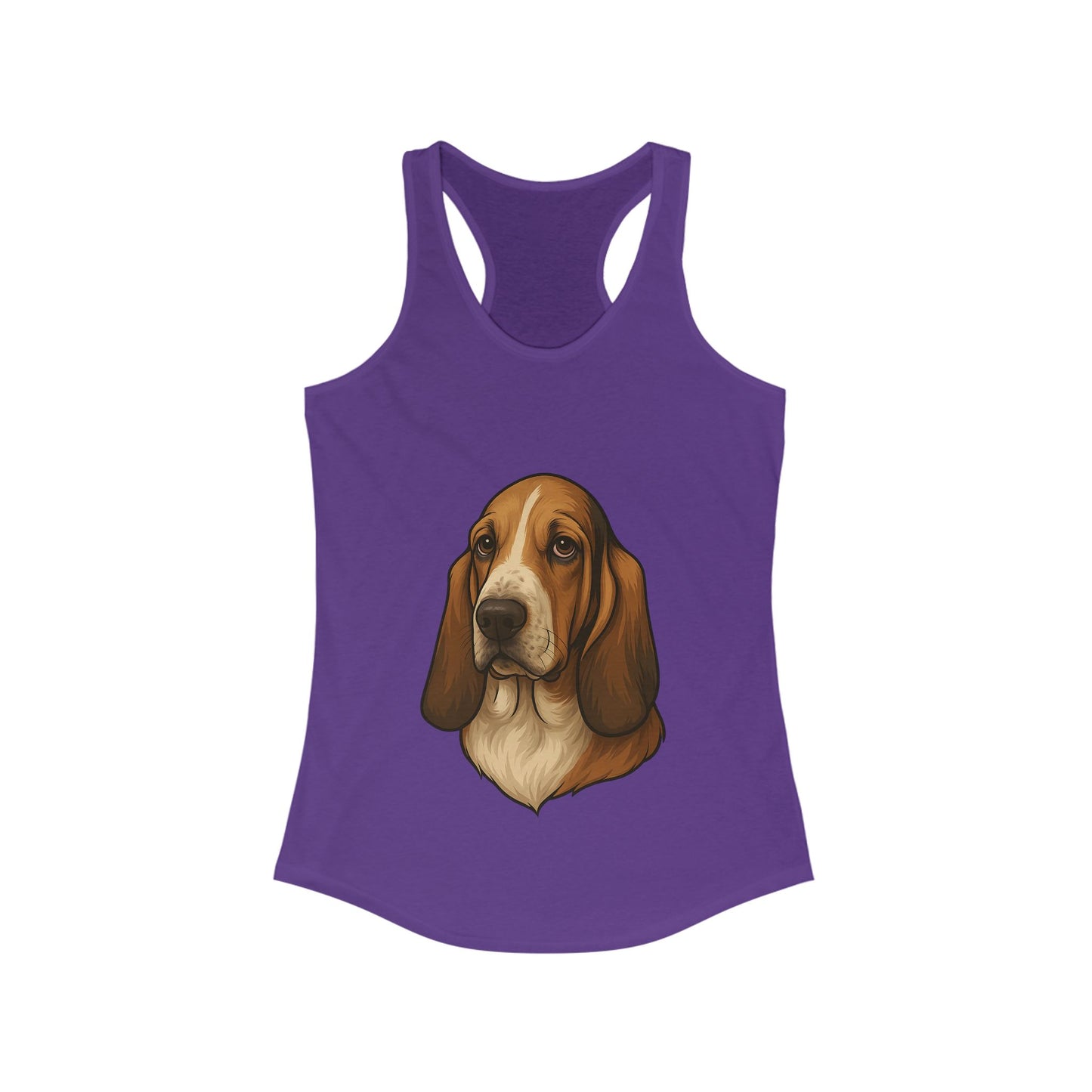 Basset Hound Head Women's Racerback Tank