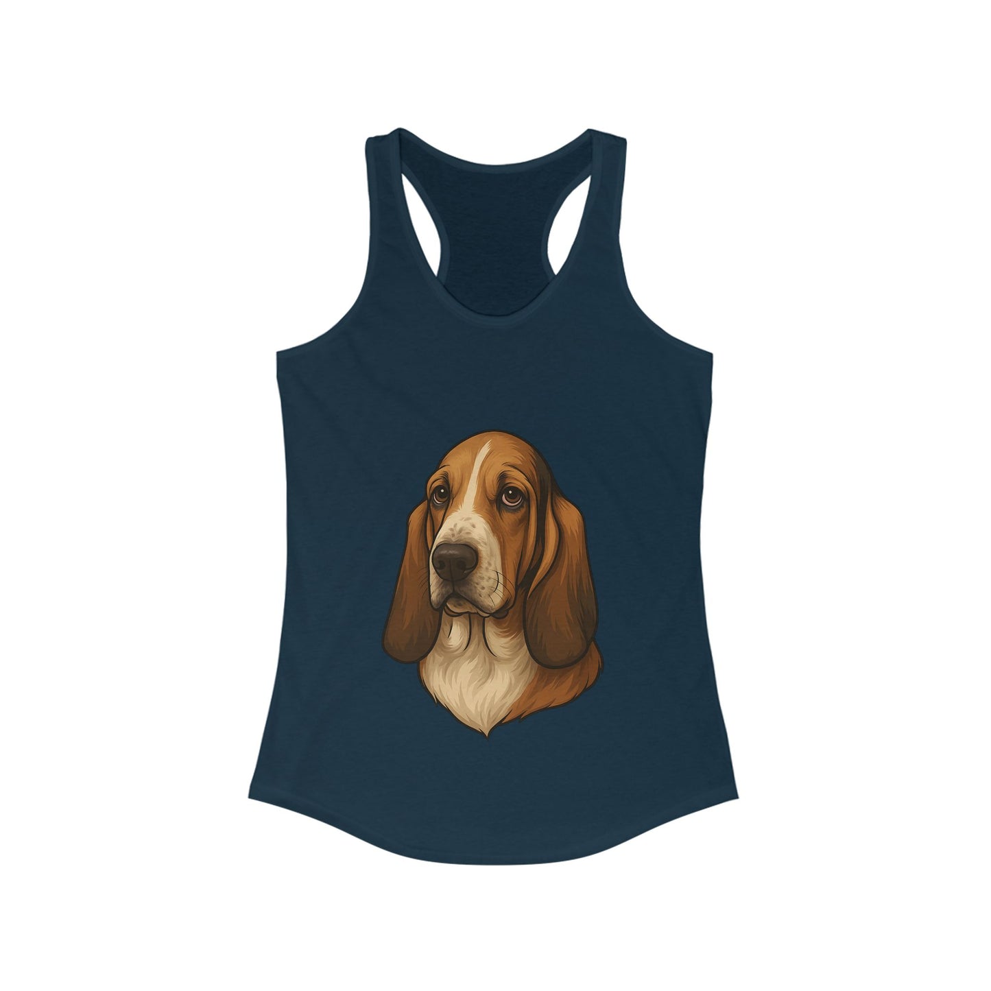 Basset Hound Head Women's Racerback Tank