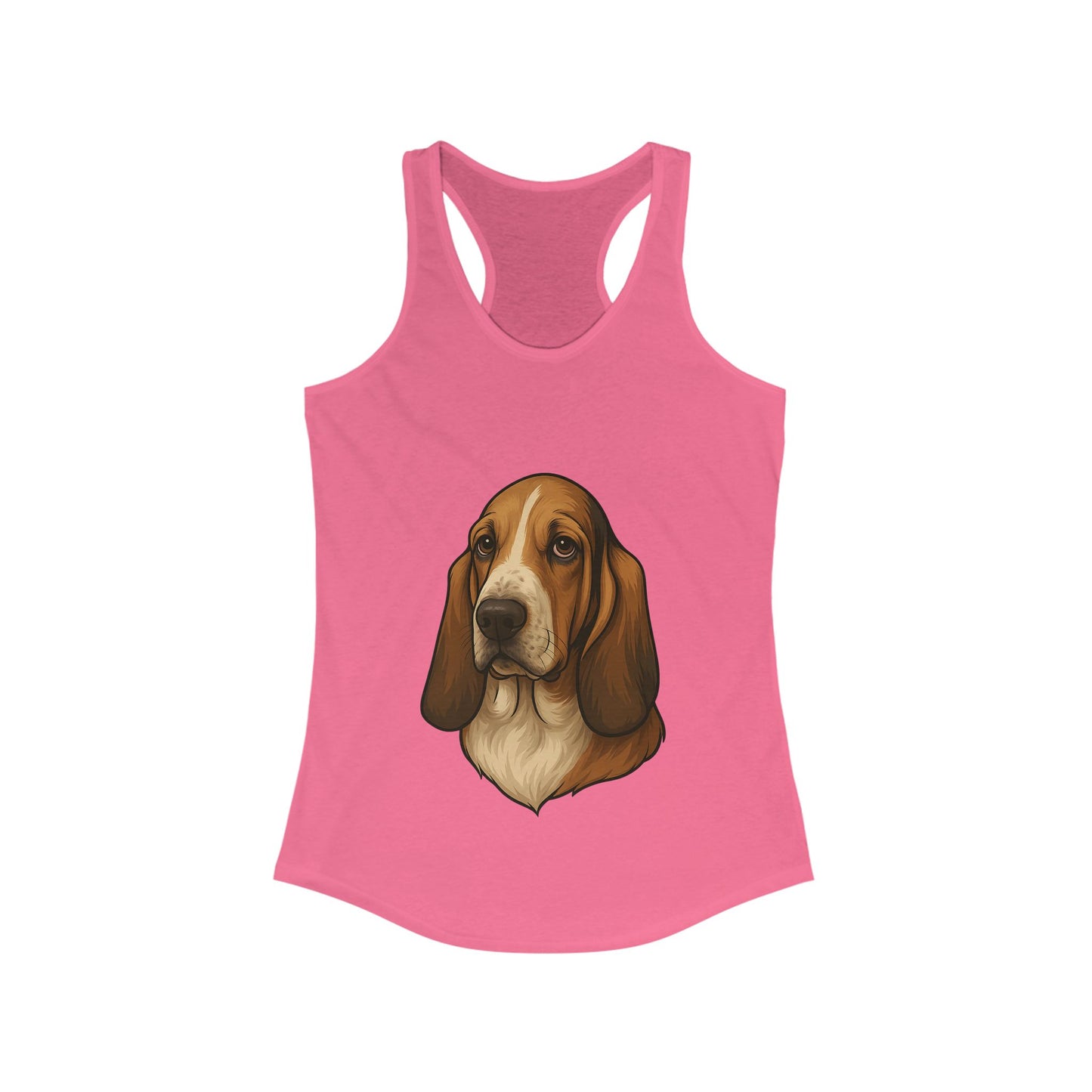 Basset Hound Head Women's Racerback Tank