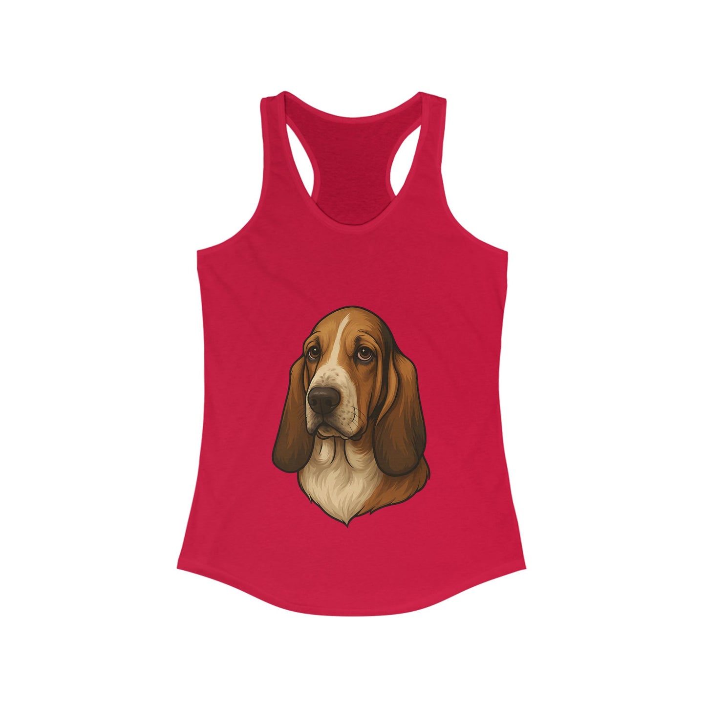 Basset Hound Head Women's Racerback Tank