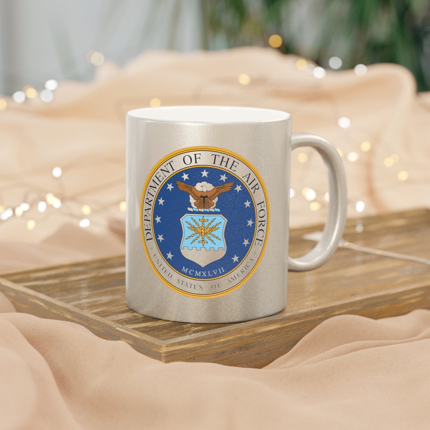 US Air Force Metallic Coffee Mug