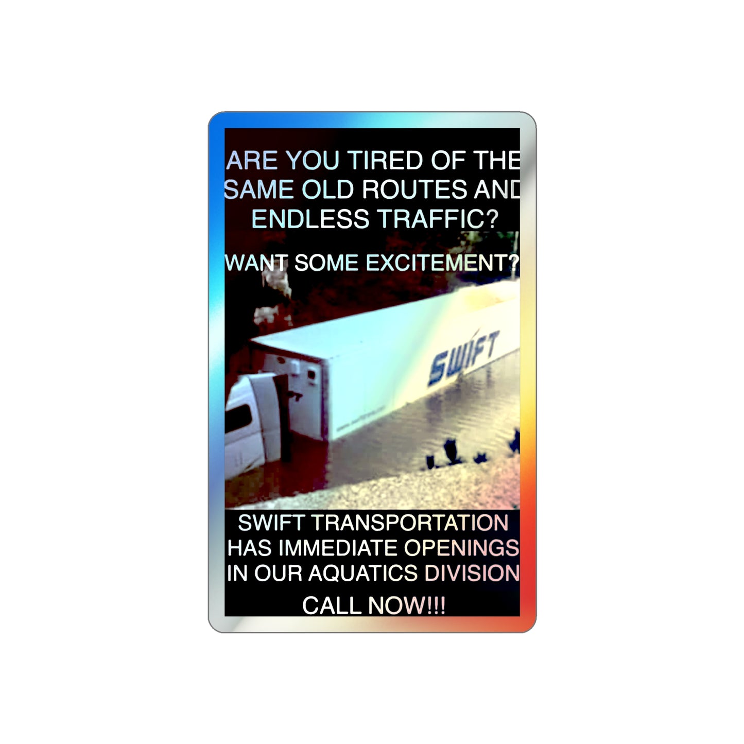 Swift Aquatics Holographic Sticker