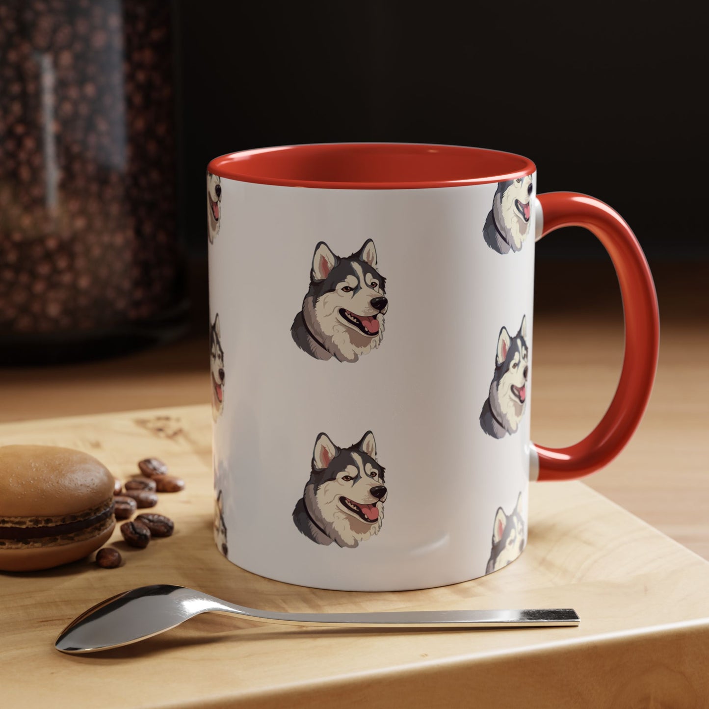 Malamute Head 2-Tone Coffee Mug