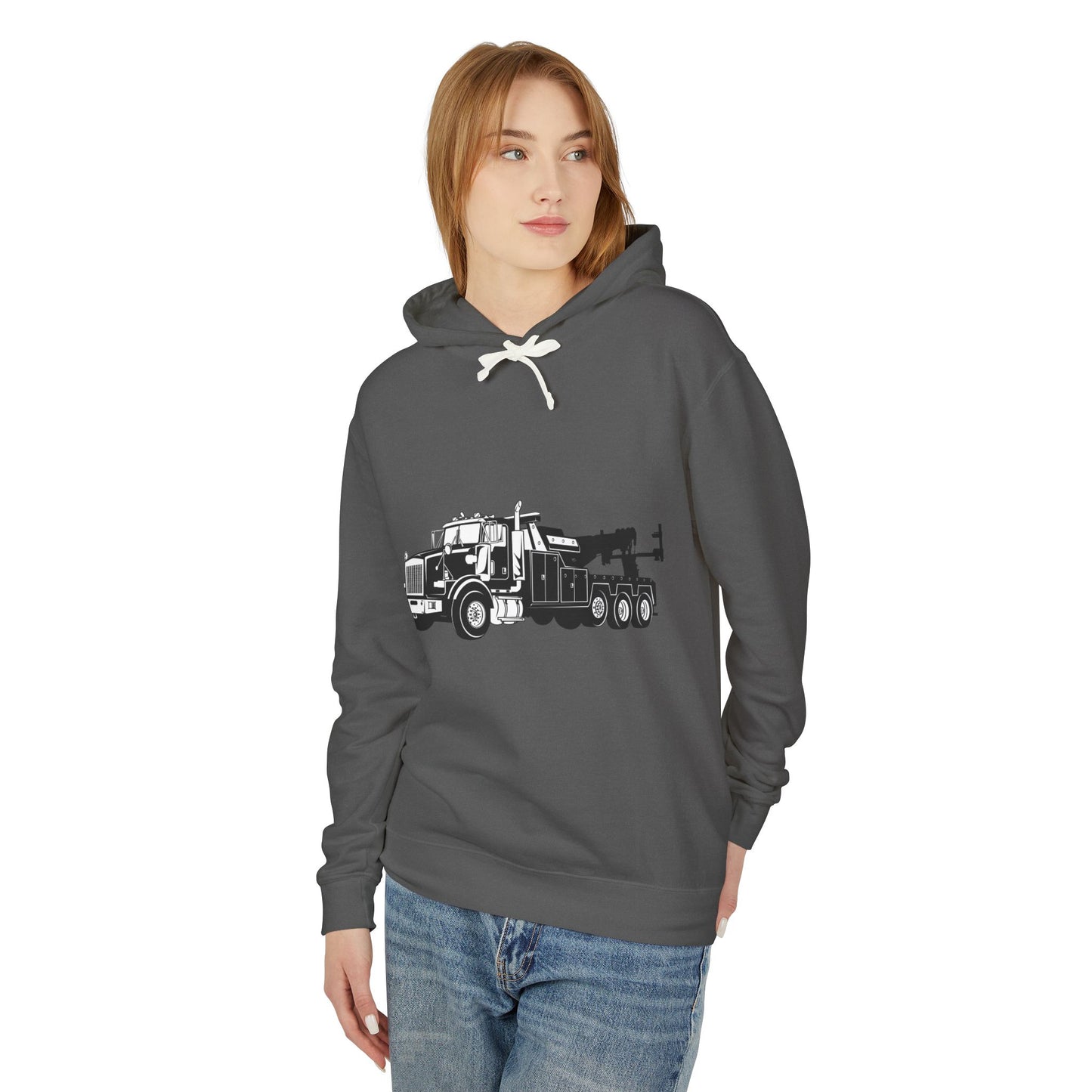 Heavy Tow Truck Unisex Lightweight Hoodie