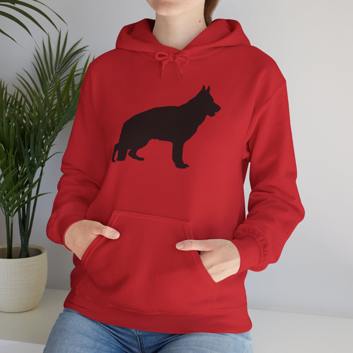 German Shepherd Silhouette Unisex Hoodie