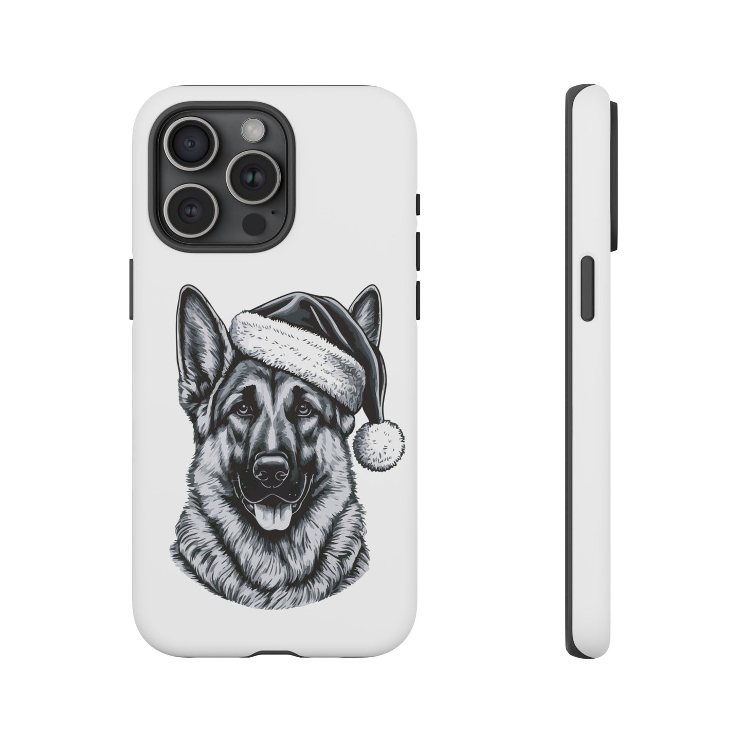 Santa Paws German Shepherd iPhone Case