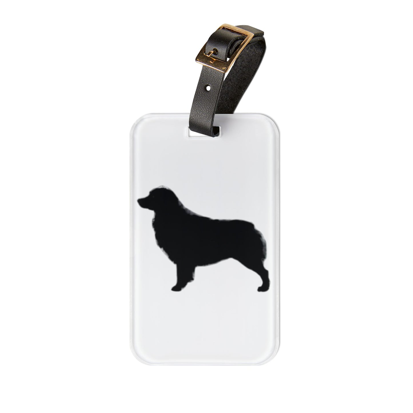 Aussie Silhouette Leather Strap Luggage Tag
