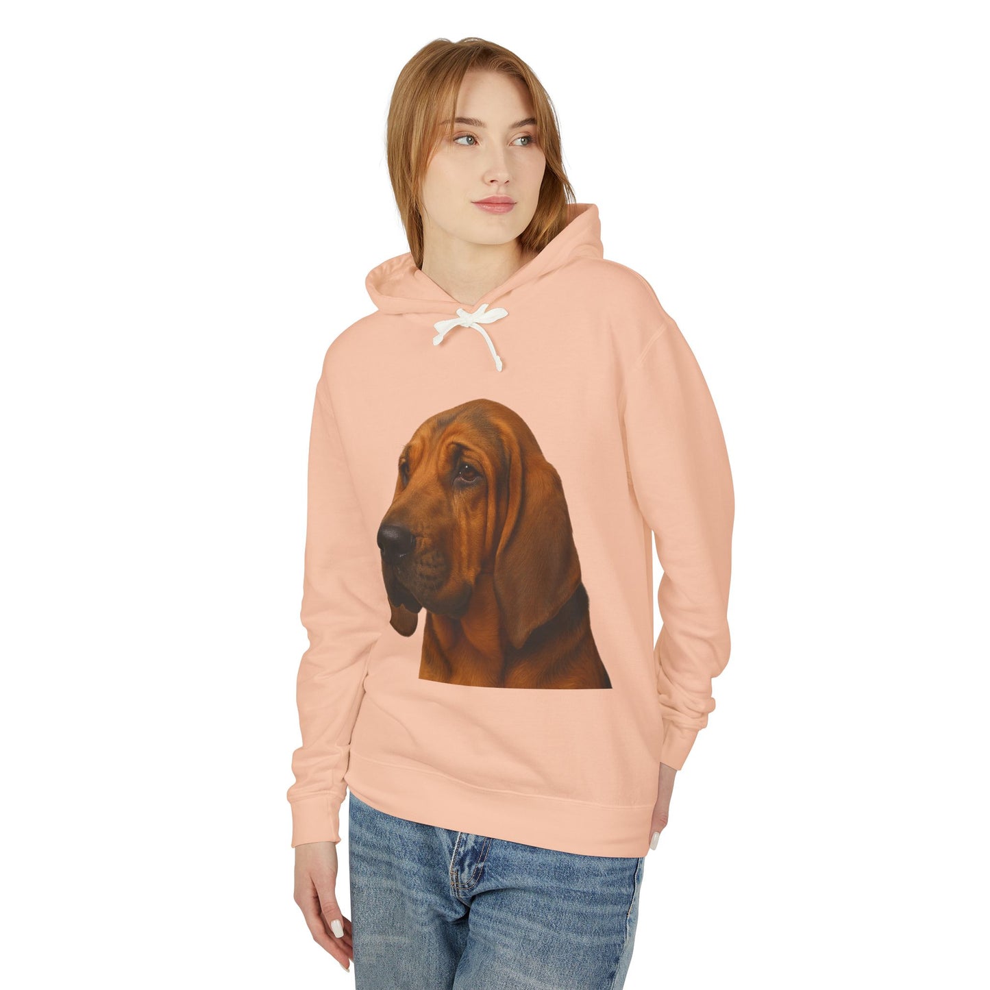 Bloodhound Head Unisex Lightweight Hoodie