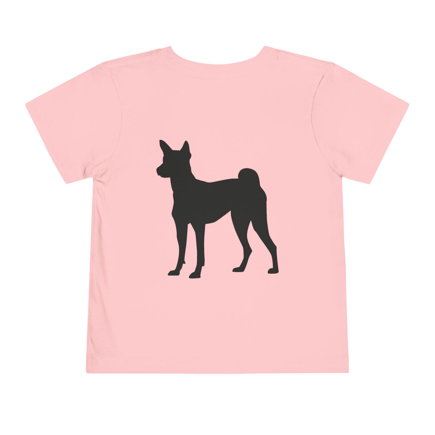 Basenji Silhouette Toddler Unisex Short Sleeve Crewneck Tee