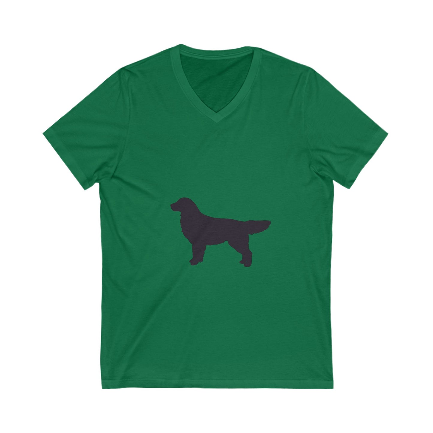 Golden Silhouette Unisex Short Sleeve V-Neck Tee