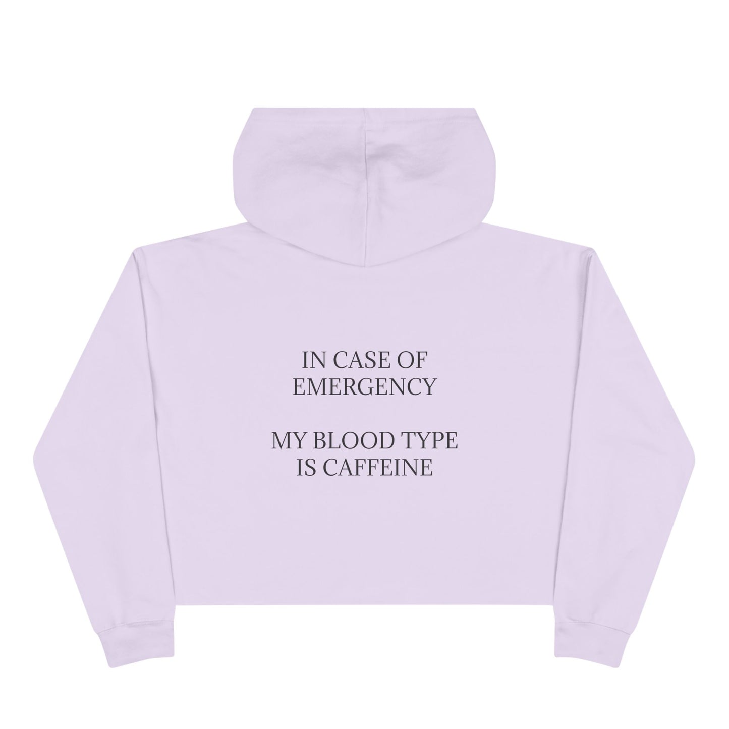 Blood Type Women's Crop Hoodie
