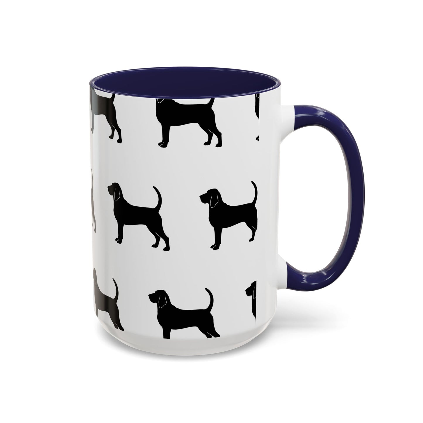 Bloodhound Silhouette 2-Tone Coffee Mug