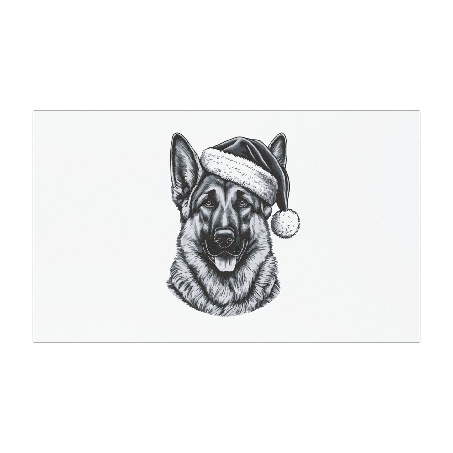 Santa Paws German Shepherd Indoor/Outdoor Magnet