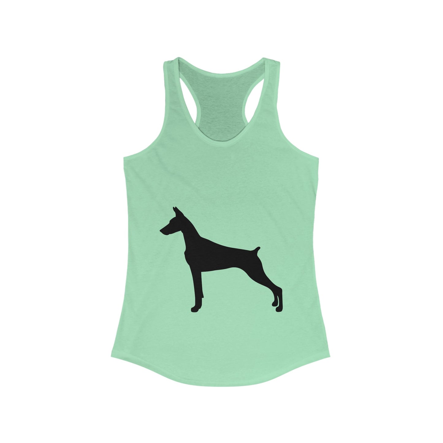 Doberman Silhouette Women's Racerback Tank