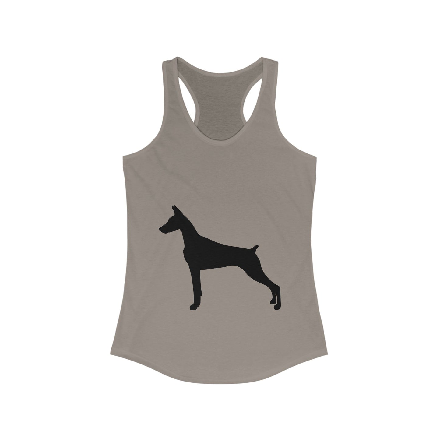 Doberman Silhouette Women's Racerback Tank