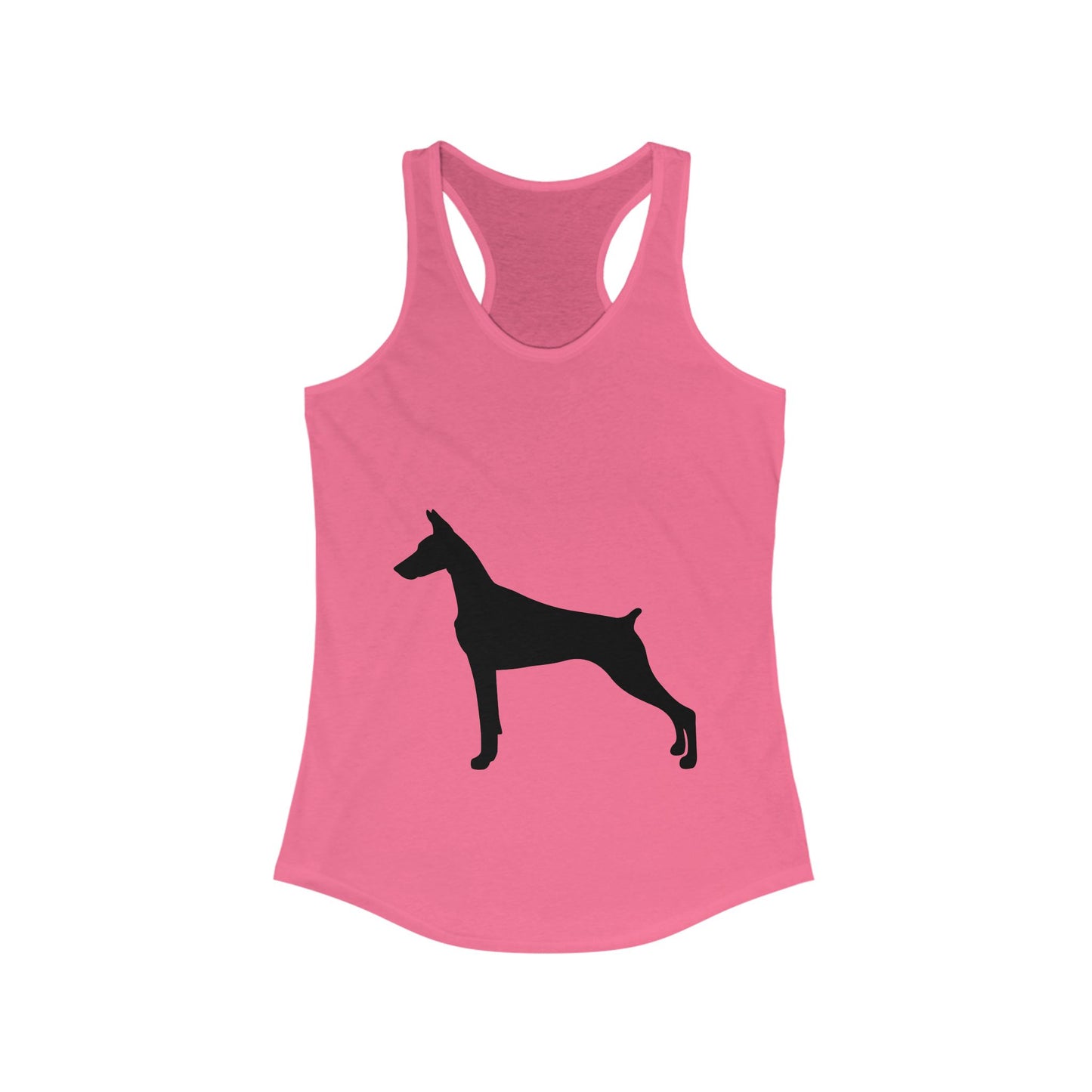 Doberman Silhouette Women's Racerback Tank
