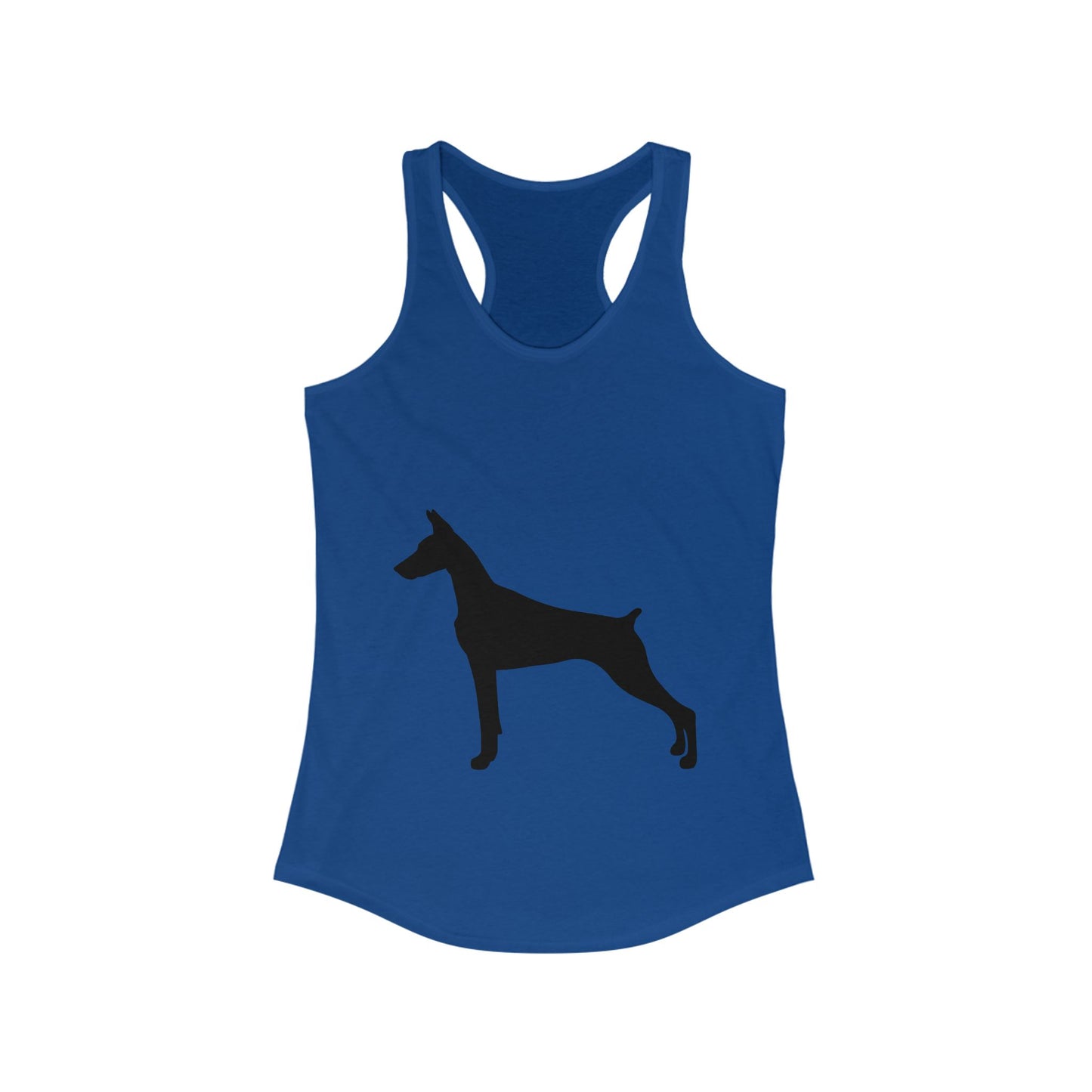 Doberman Silhouette Women's Racerback Tank