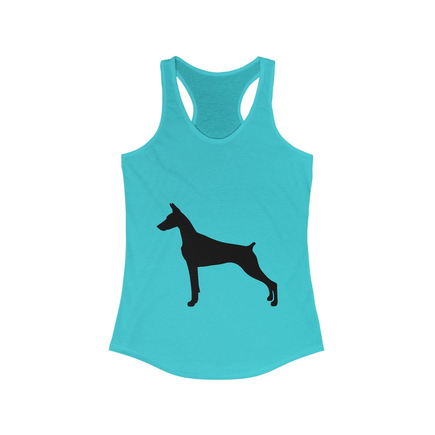 Doberman Silhouette Women's Racerback Tank