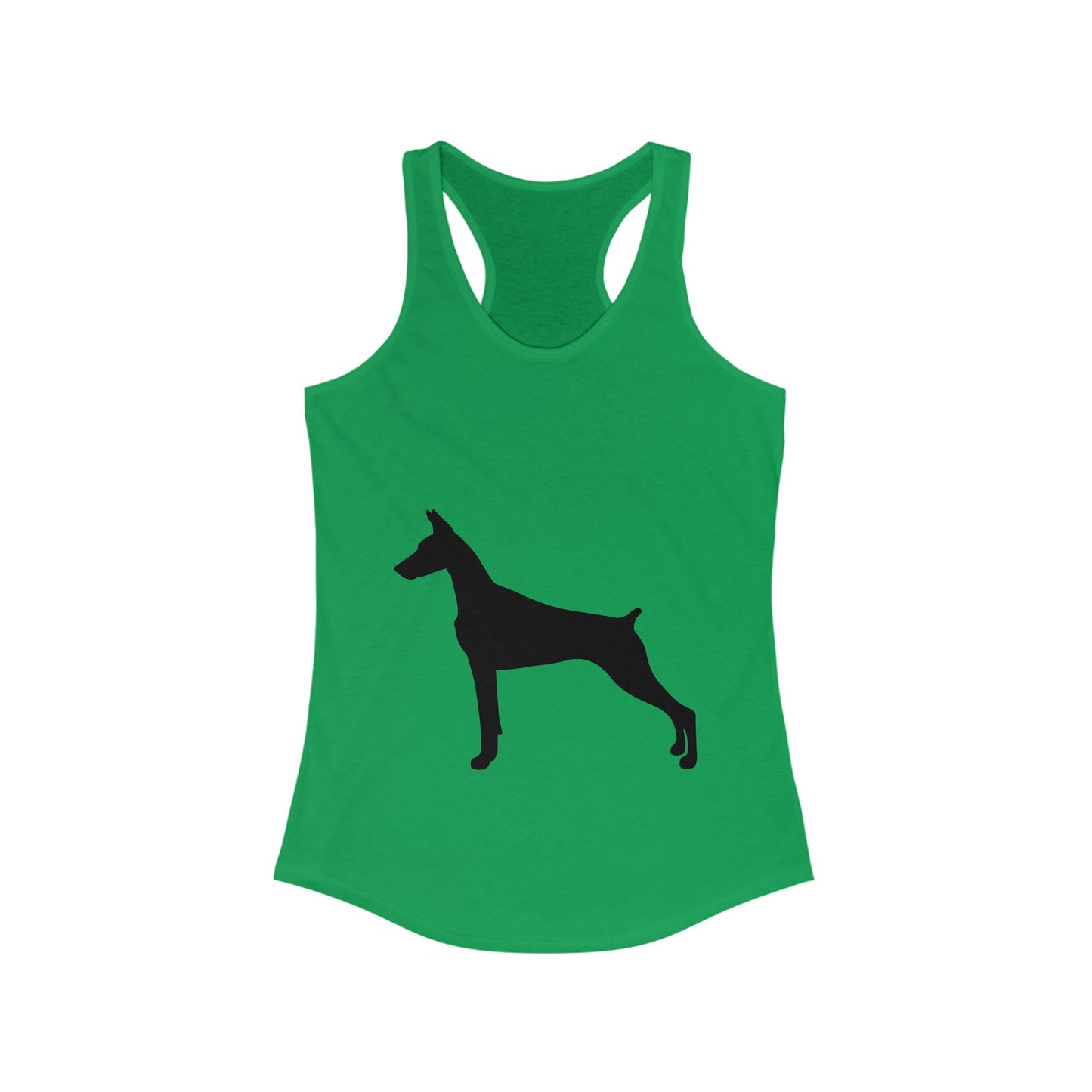 Doberman Silhouette Women's Racerback Tank