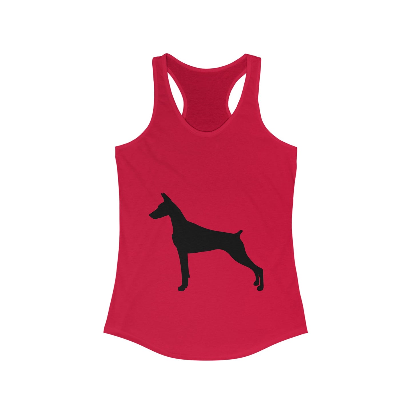 Doberman Silhouette Women's Racerback Tank