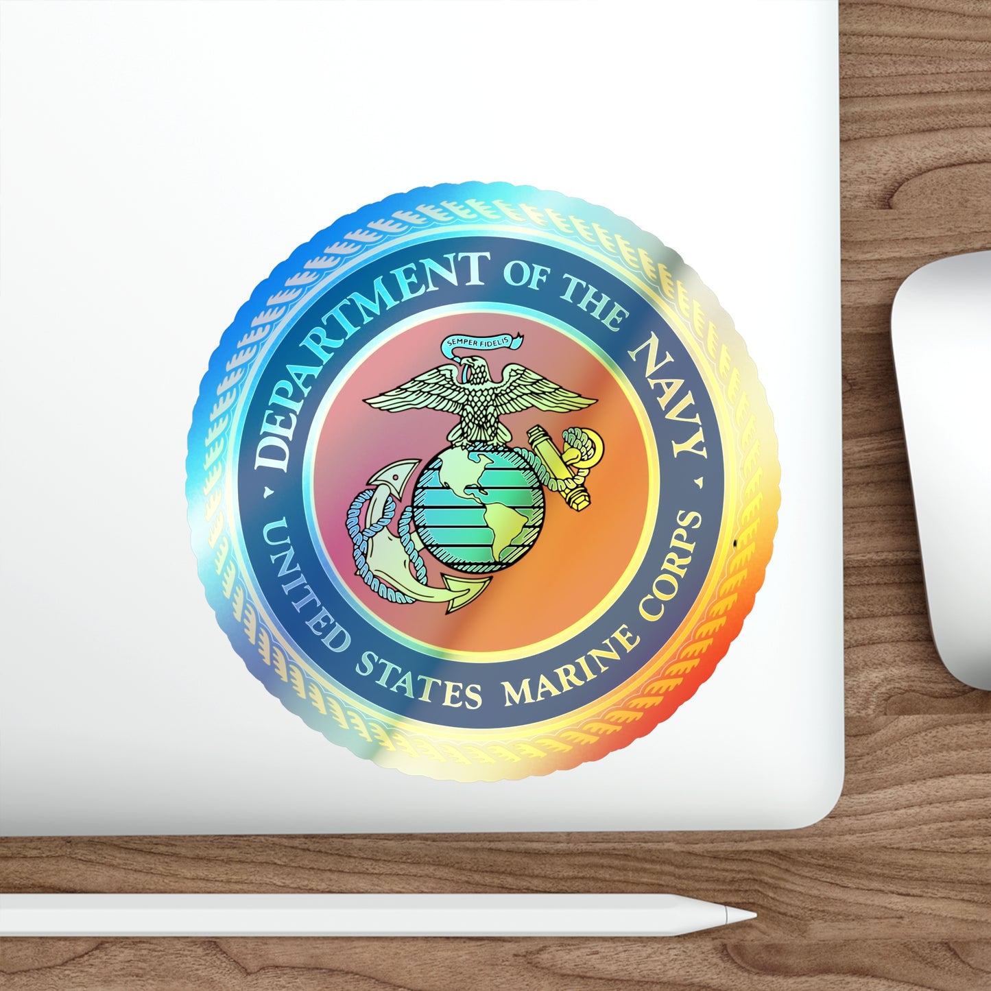 US Marine Corps Holographic Sticker