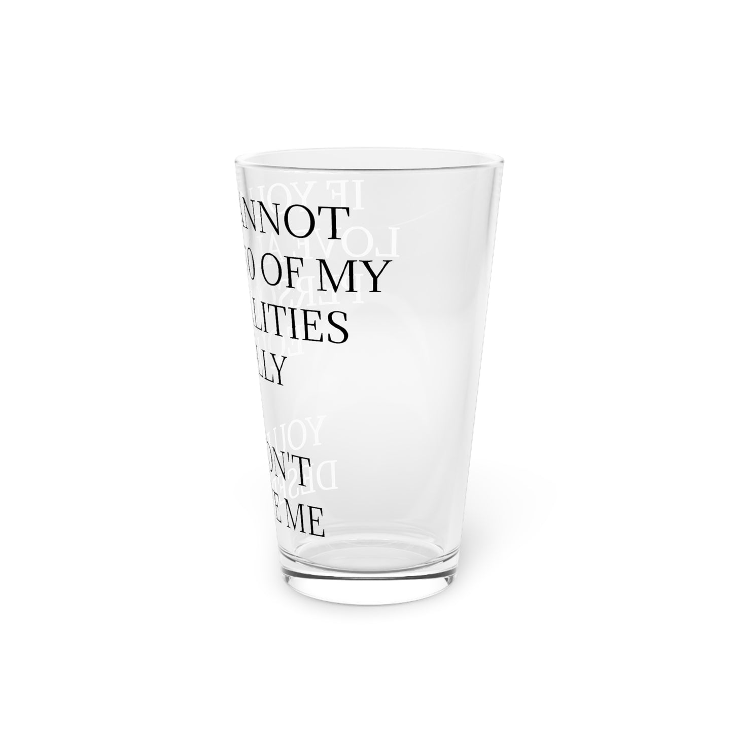 50 Personalities Drinking Glass