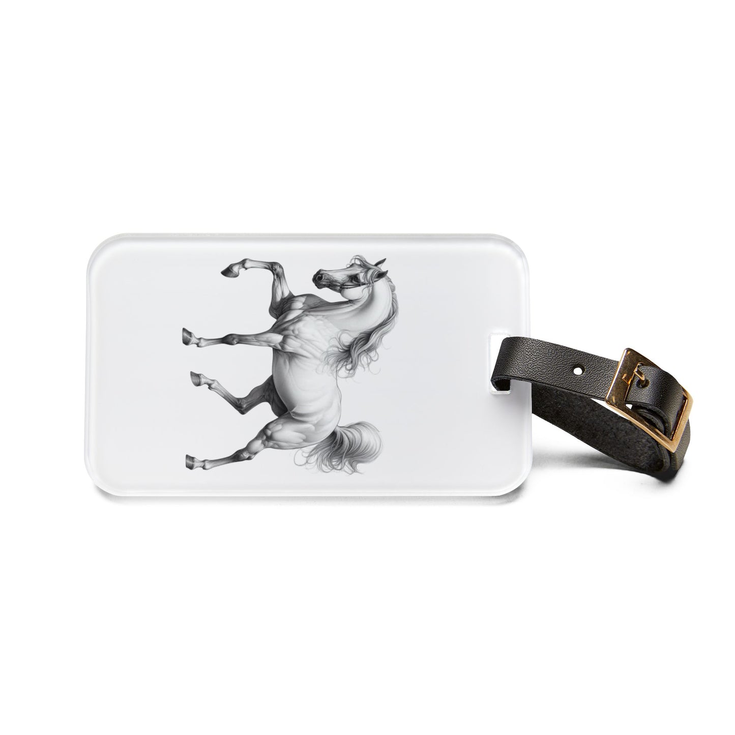 Fancy Pants Leather Strap Luggage Tag