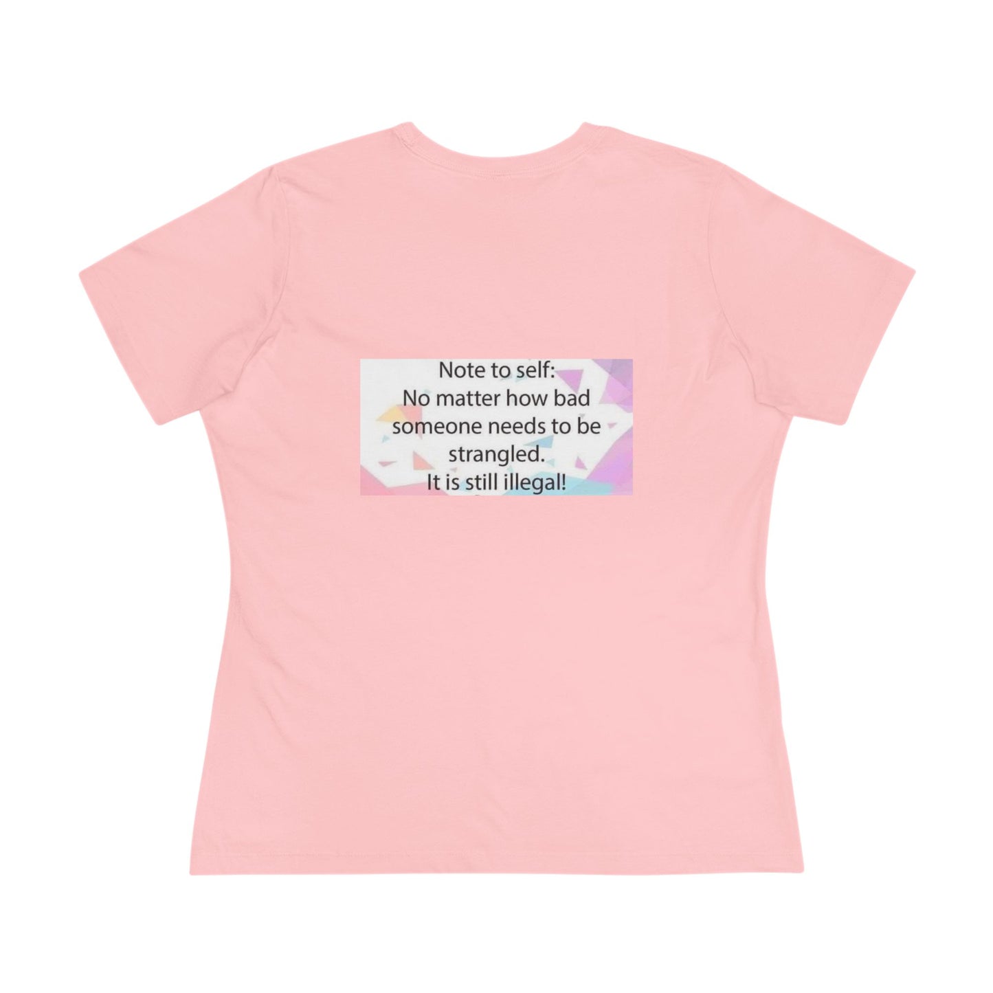 Note To Self Women's Short Sleeve Crewneck Tee
