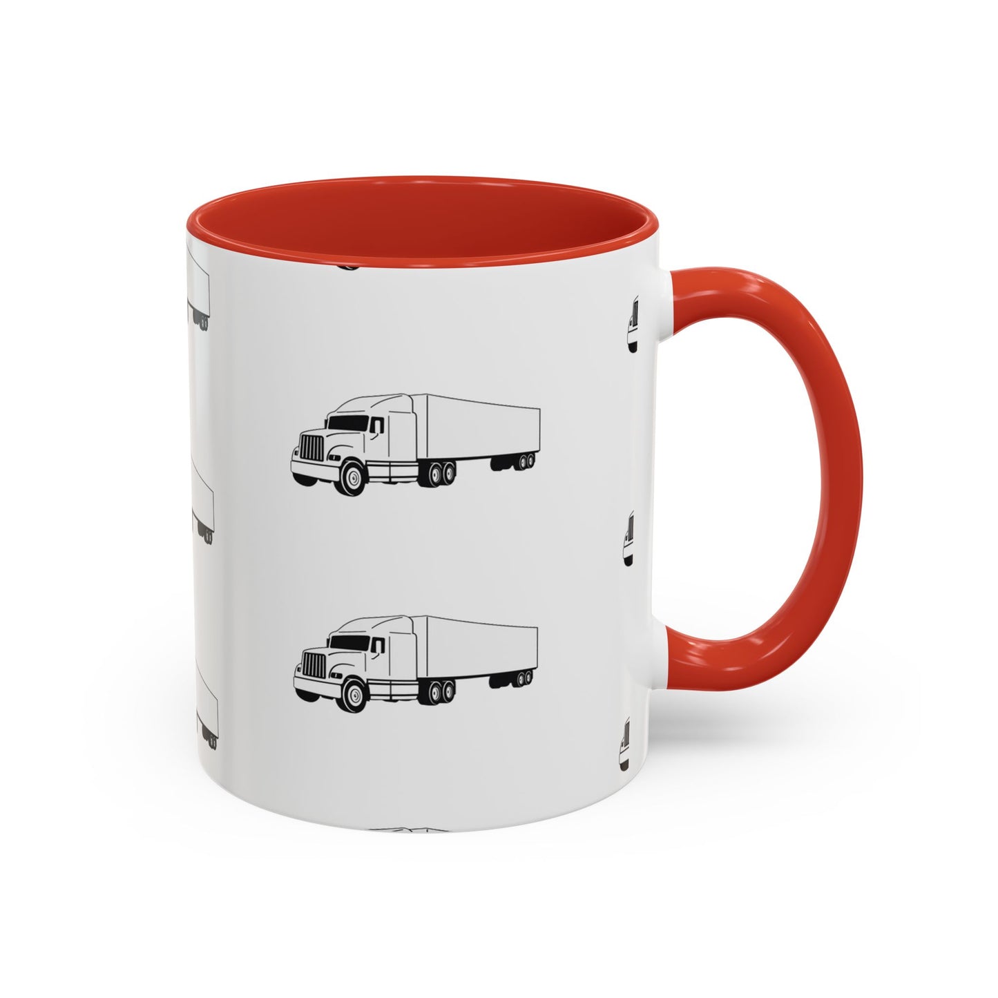 Semi Truck 2-Tone Coffee Mug