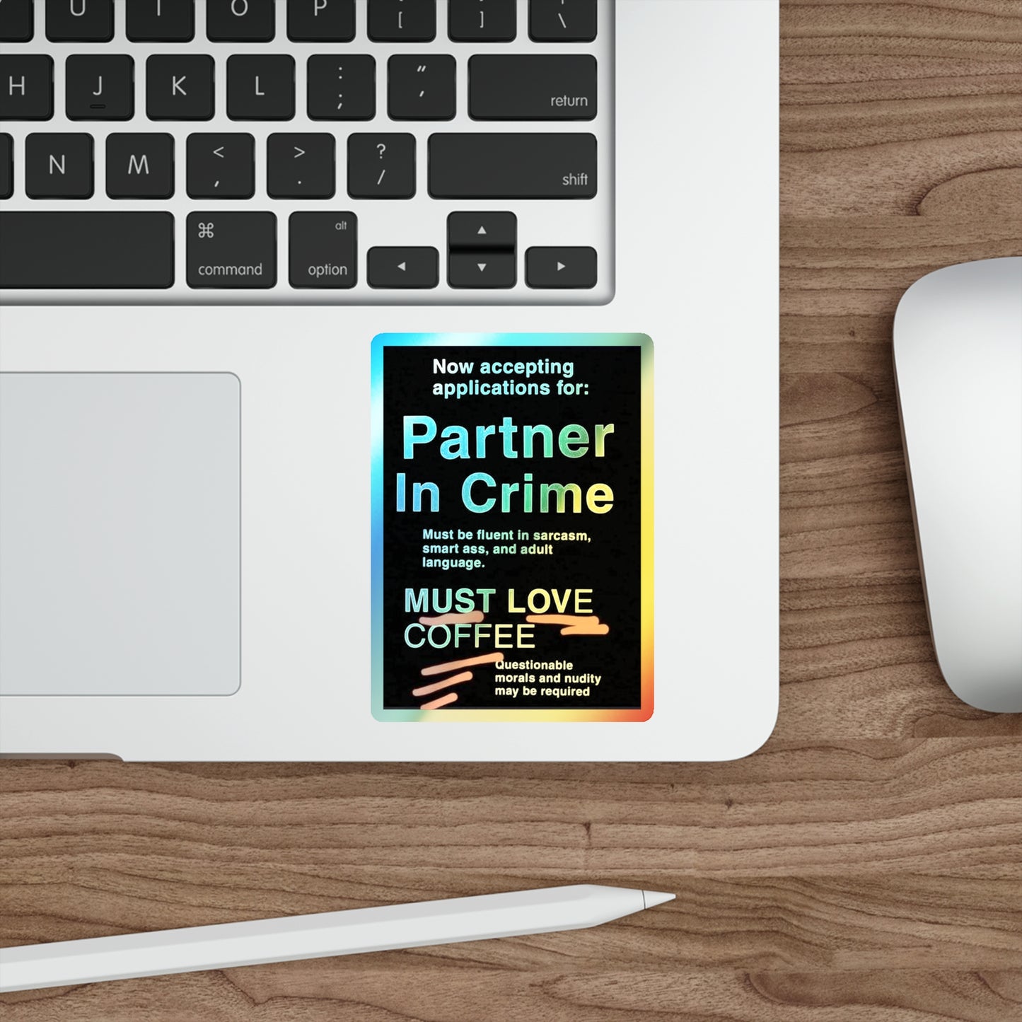 Partner In Crime Holographic Sticker