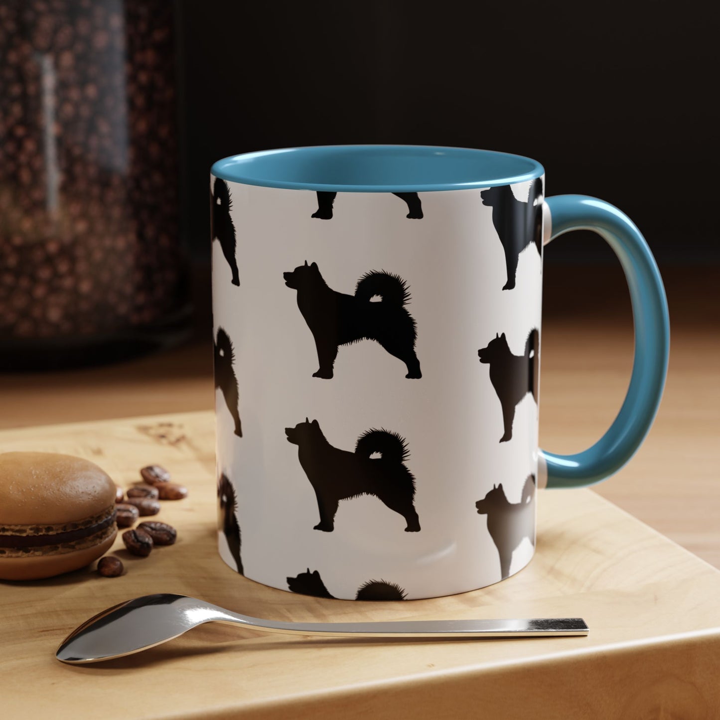 Malamute Silhouette 2-Tone Coffee Mug