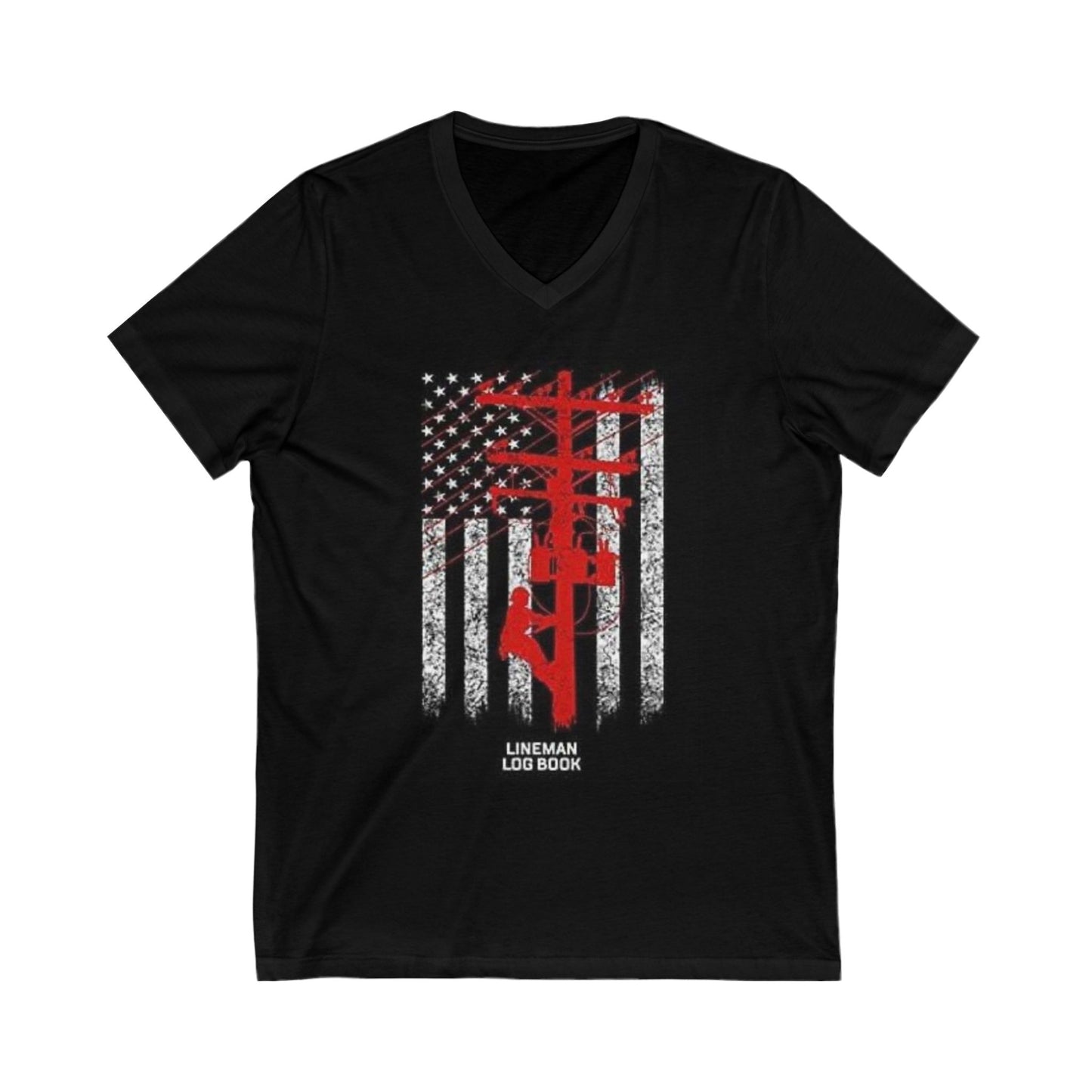 Lineman Unisex Short Sleeve V-Neck Tee