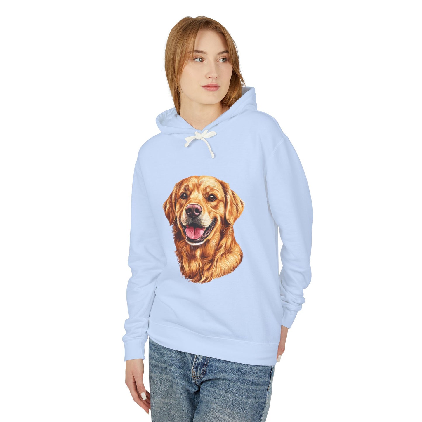 Golden Head Unisex Lightweight Hoodie