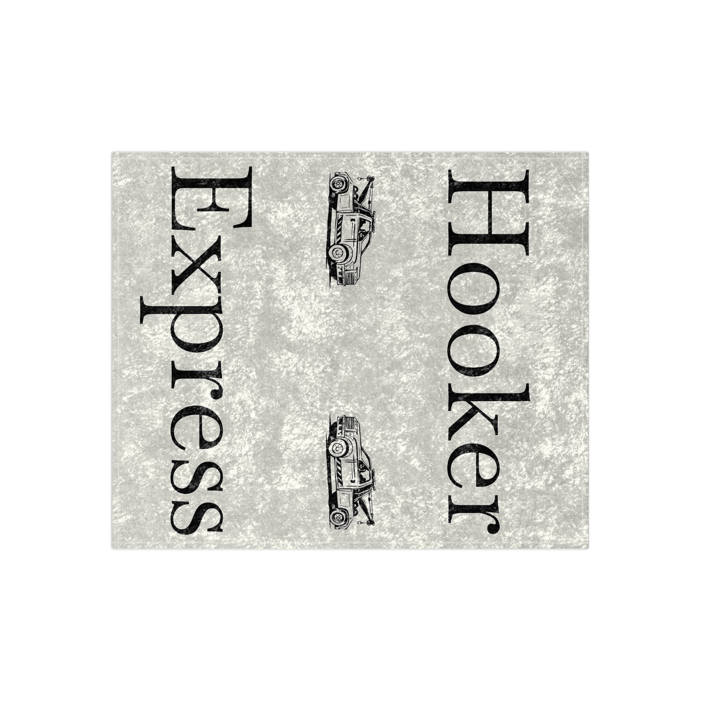 H**ker Express Wheel Lift Tow Truck Crushed Velvet Blanket