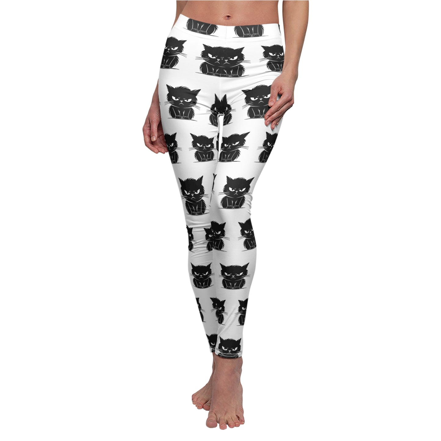 Angry Cat Women's Ankle Leggings