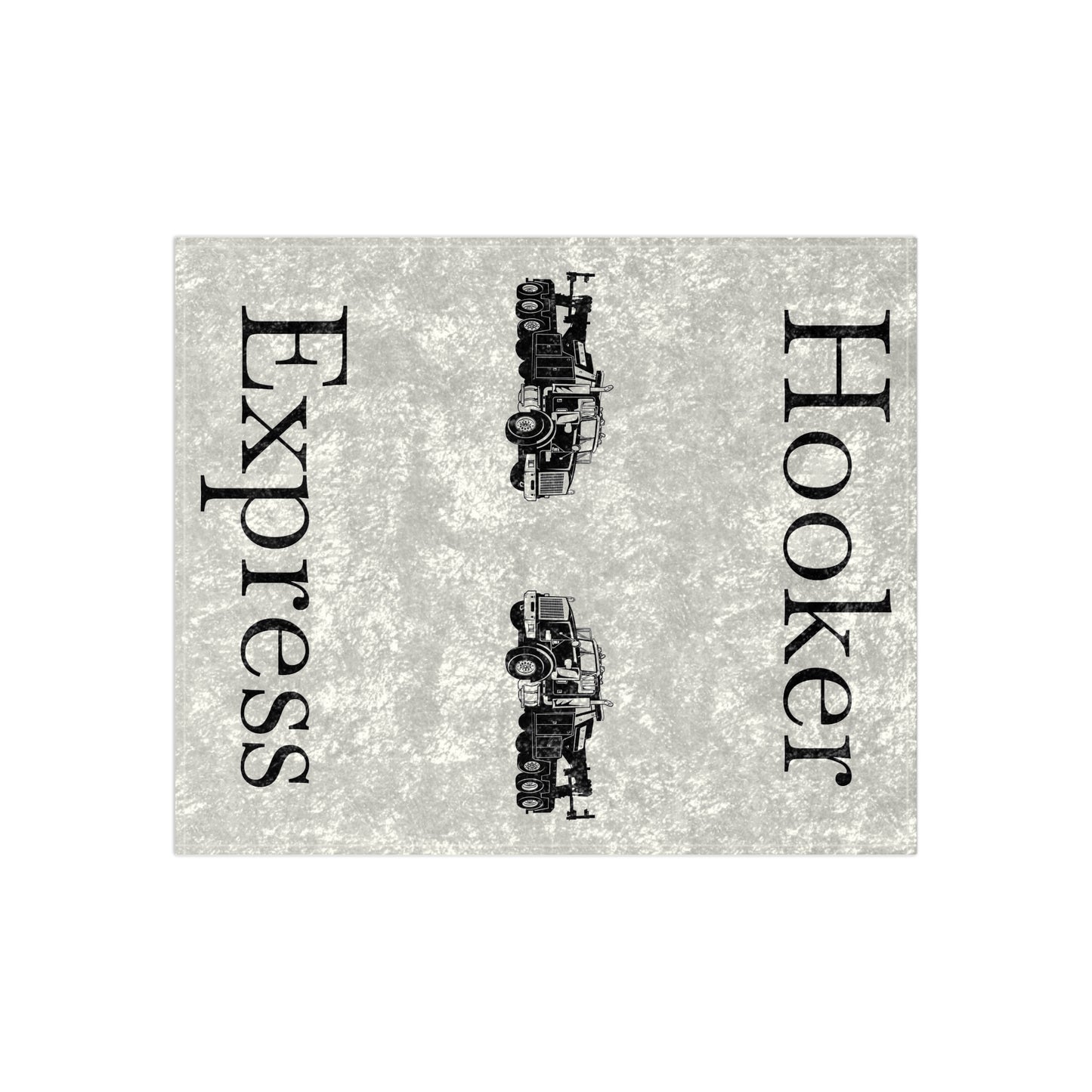 H**ker Express Heavy Tow Truck Crushed Velvet Blanket