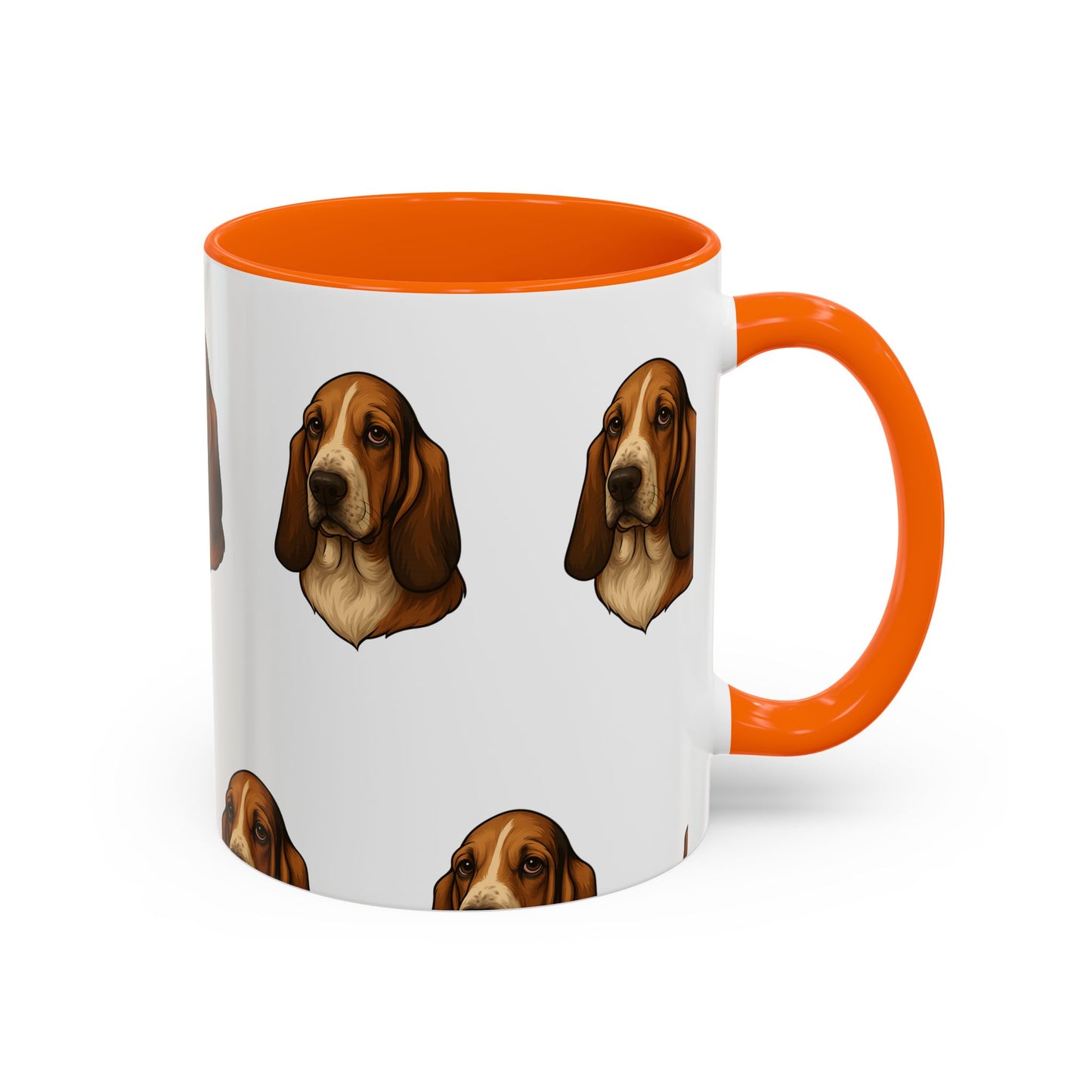 Basset Hound Head 2-Tone Coffee Mug