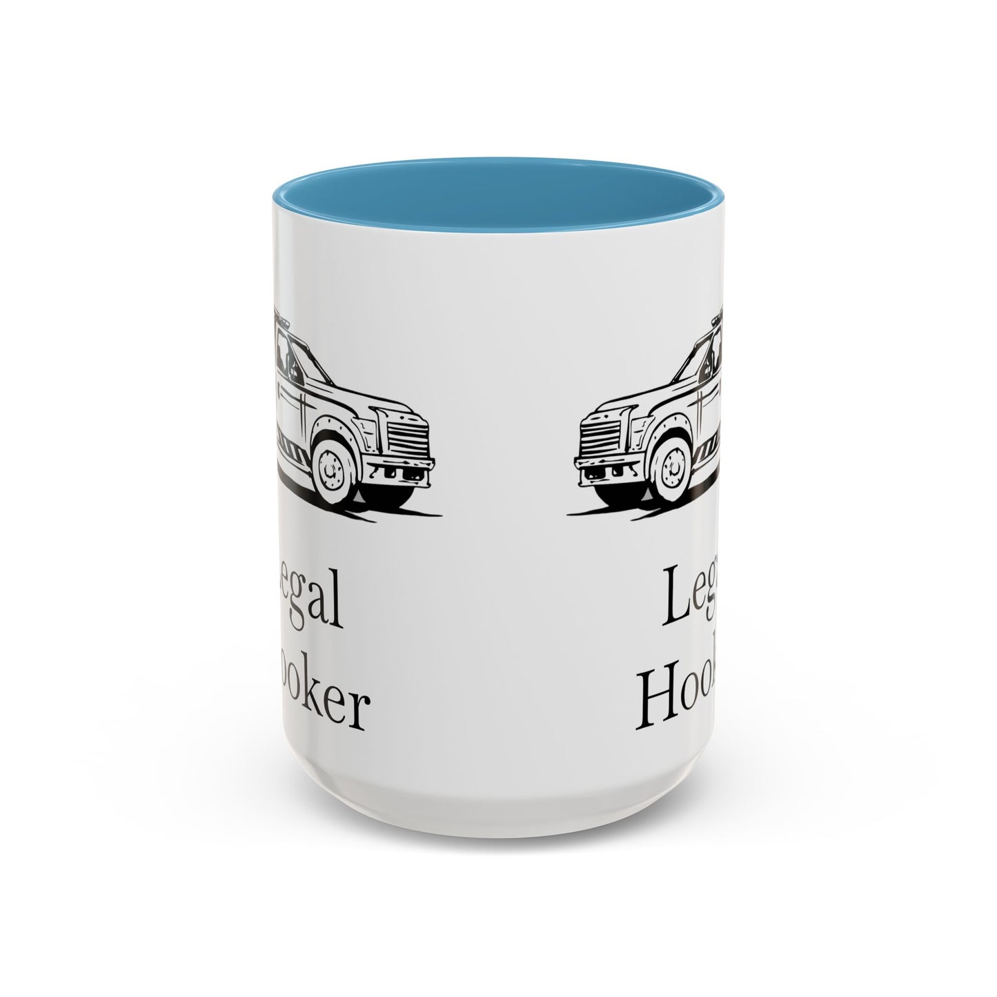Legal H**ker Wheel Lift Tow Truck 2-Tone Coffee Mug