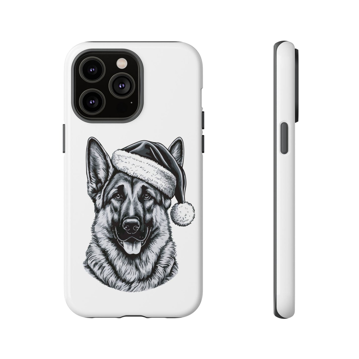 Santa Paws German Shepherd iPhone Case